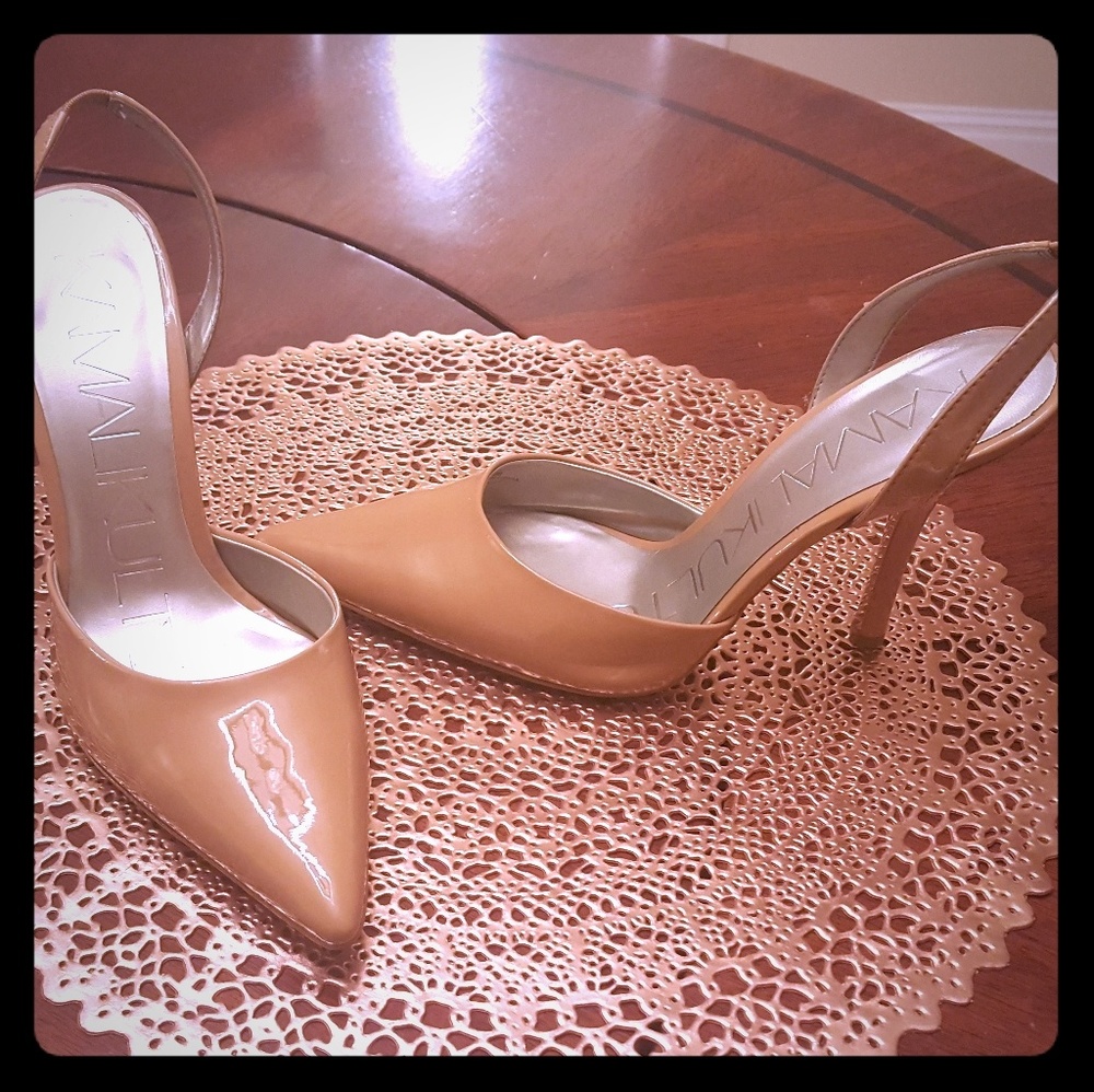 Patent Leather Sling Backs